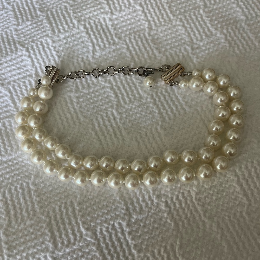 Double Pearl Necklace